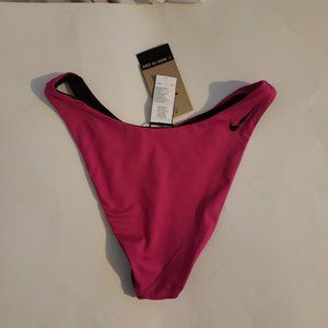 Nike Women's Color Block Reversible Sling Bikini Bottom Black/Pink